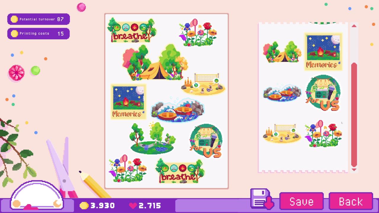 Sticky Business: Camp Zinnias screenshot 2