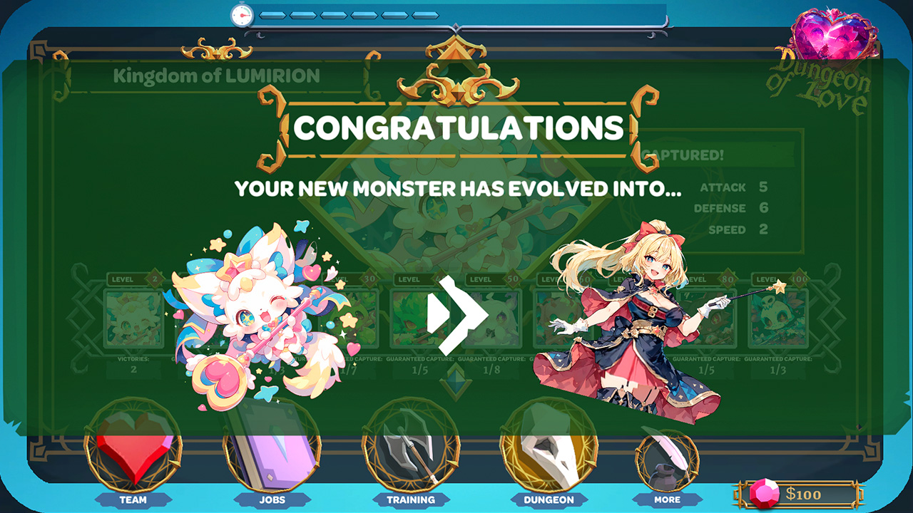 Dungeon of Love: Catch Monsters to Make a Perfect Anime Girlfriend screenshot 3