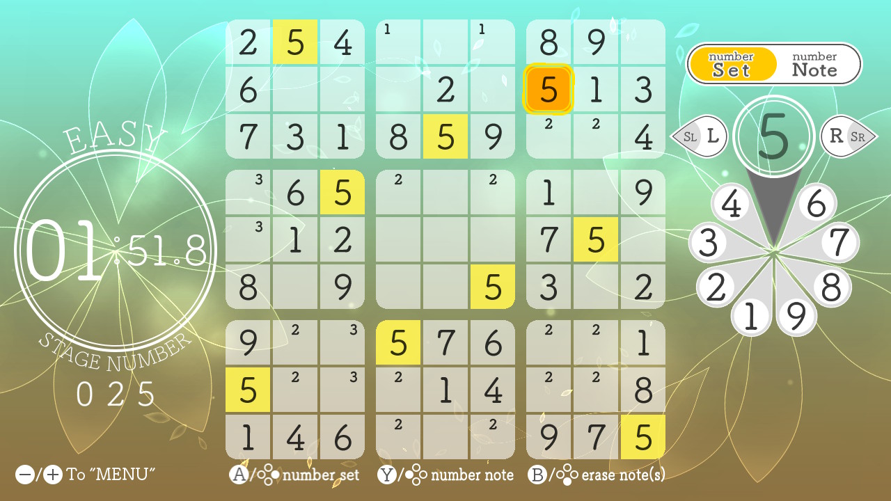 Sudoku Relax 3 Autumn Leaves screenshot 1