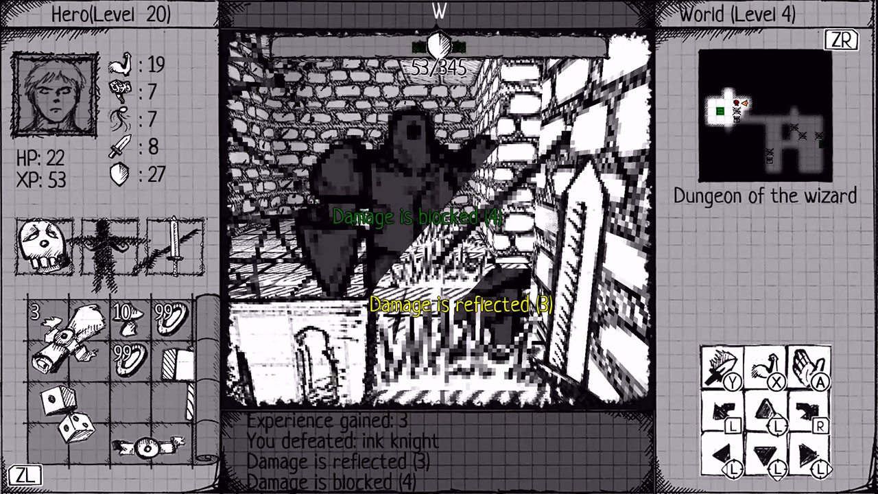 Drawngeon: Dungeons of Ink and Paper screenshot 1