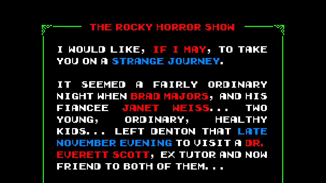 The Rocky Horror Show Video Game screenshot 4