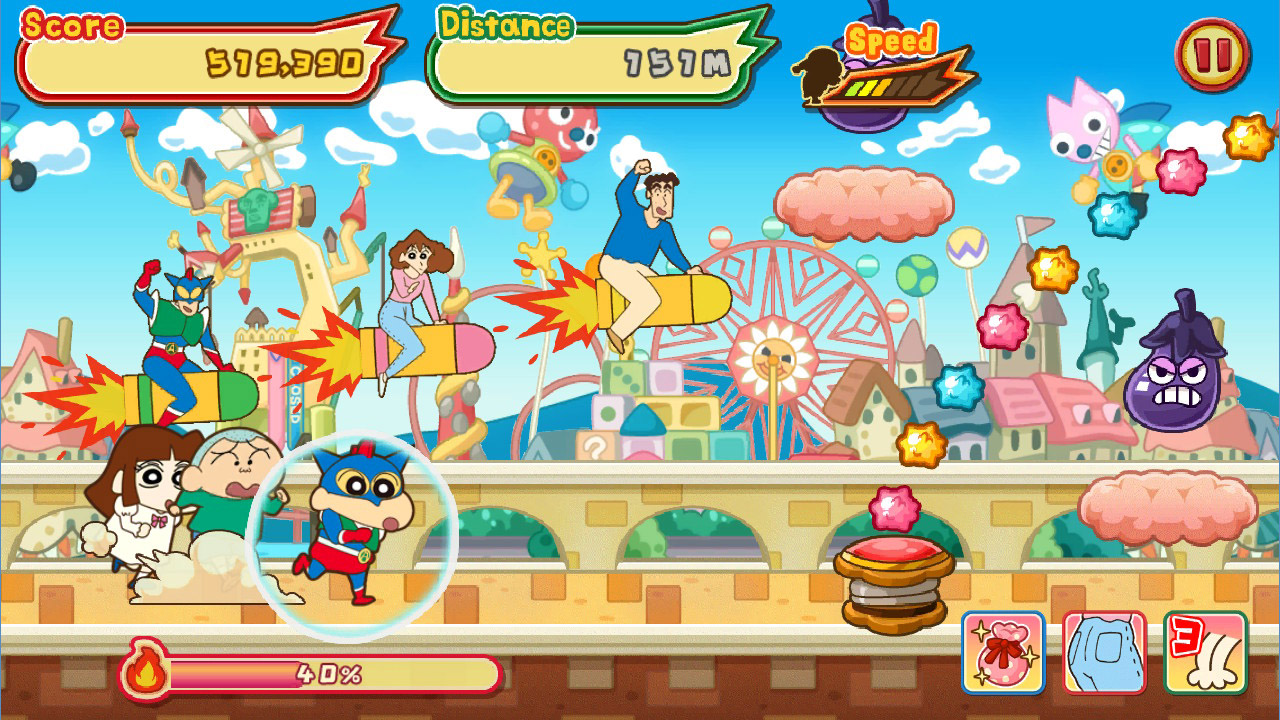 CRAYON SHINCHAN The Storm Called FLAMING KASUKABE RUNNER!! screenshot 5