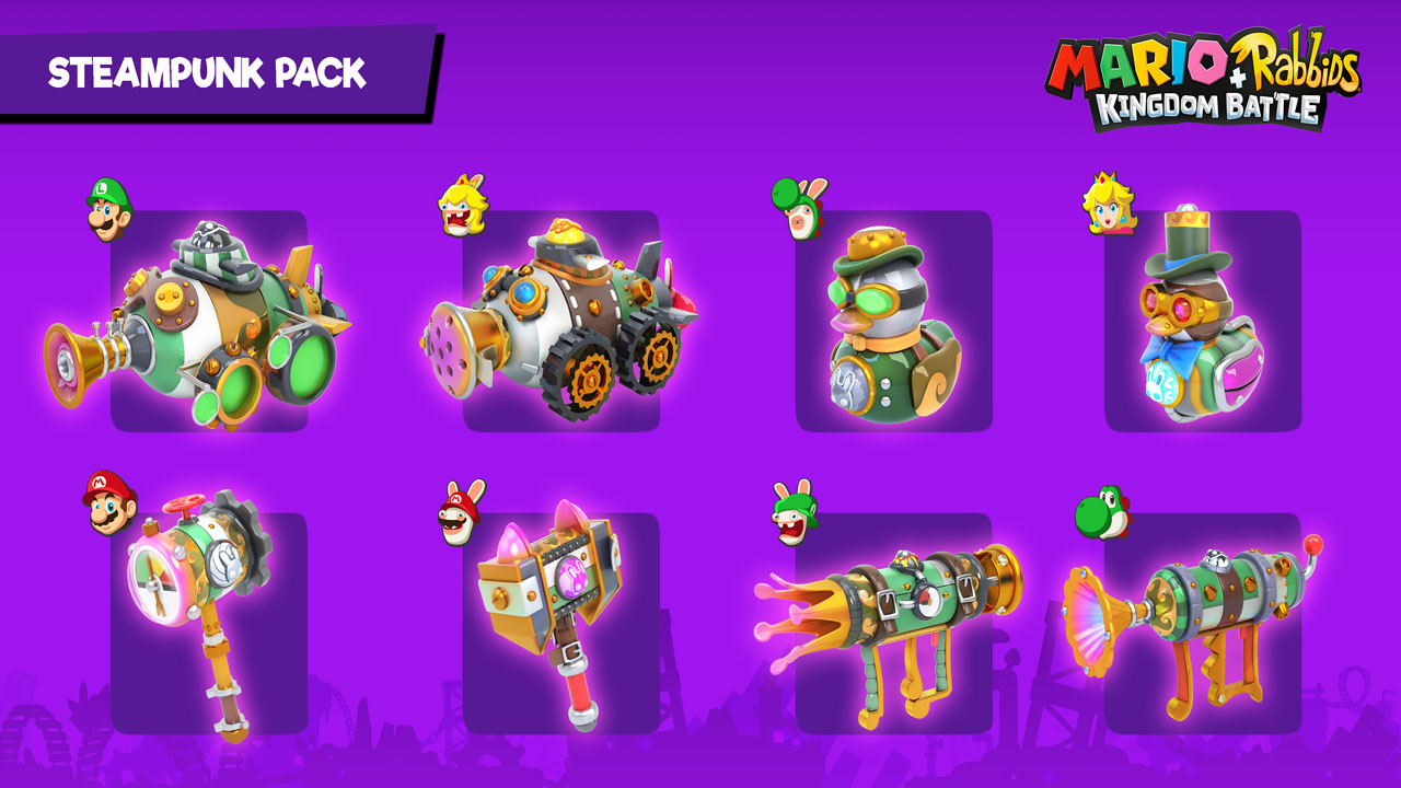 Mario + Rabbids® Kingdom Battle : Season Pass exclusive - Steampunk Pack screenshot 3