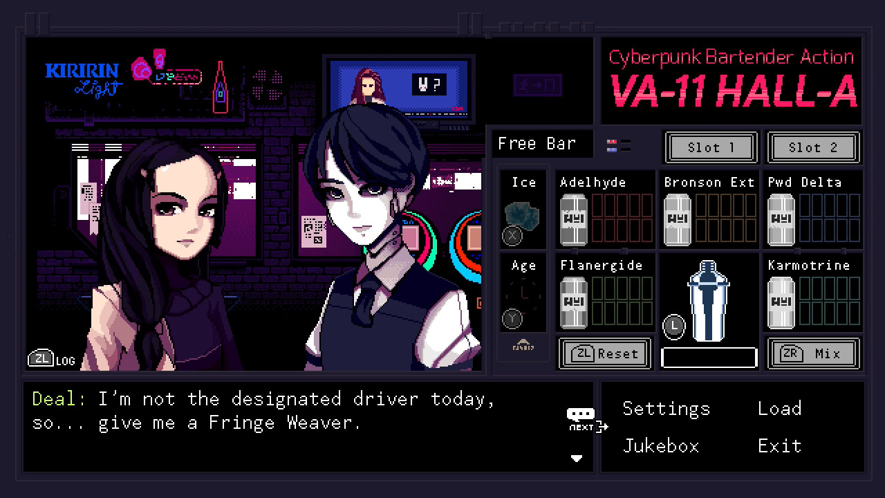 VA-11 Hall-A: Cyberpunk Bartender Action screenshot 6