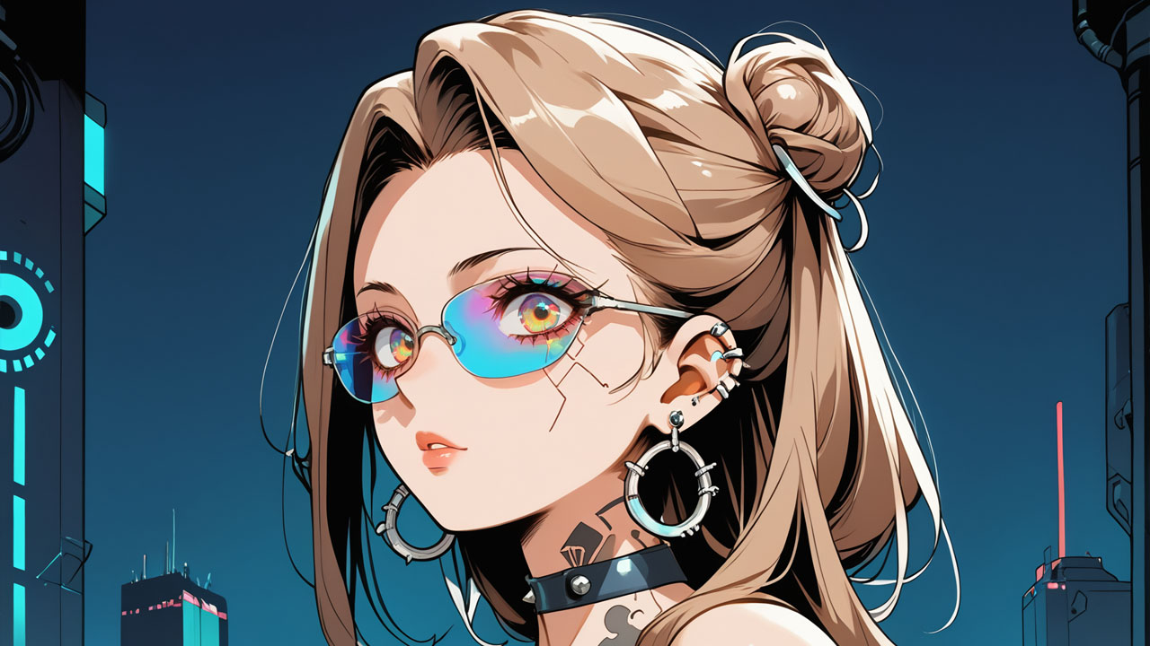 Hentai Puzzle: Cyber Girls screenshot 1