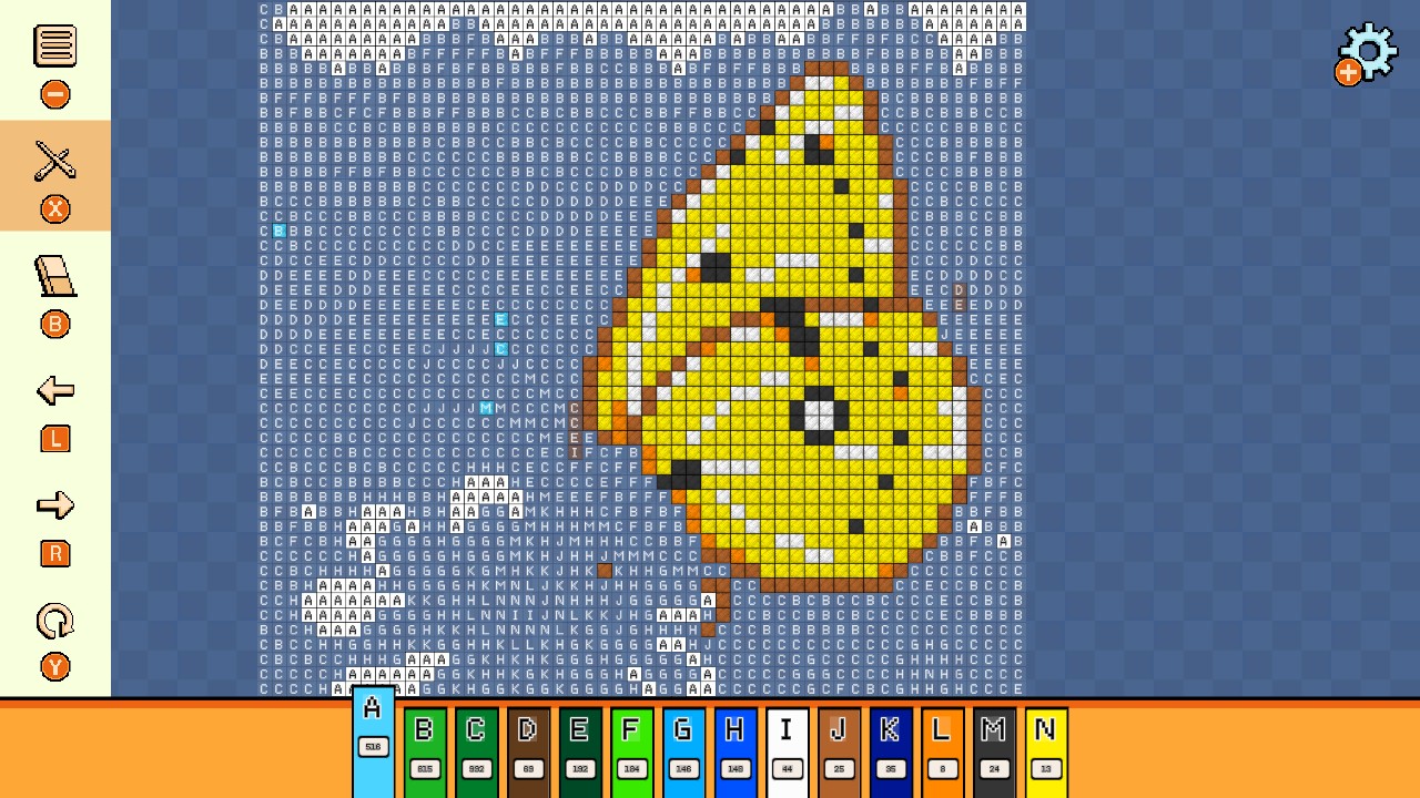 Pixel Cross Stitch Color by Number: Flowers and Butteflies 2 screenshot 2