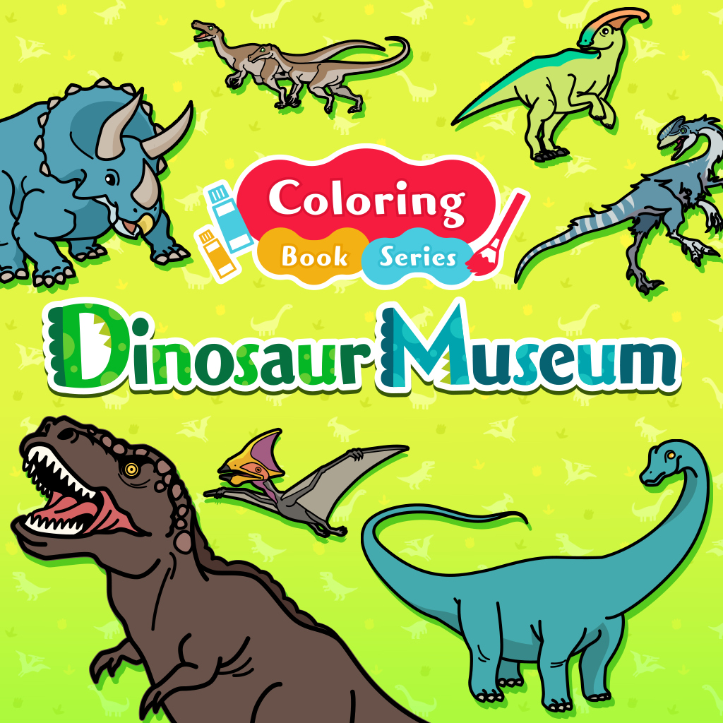Coloring book series Dinosaur Museum