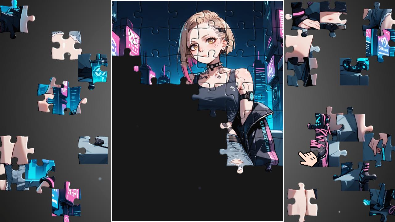 Hentai Puzzle: Cyber Girls screenshot 2
