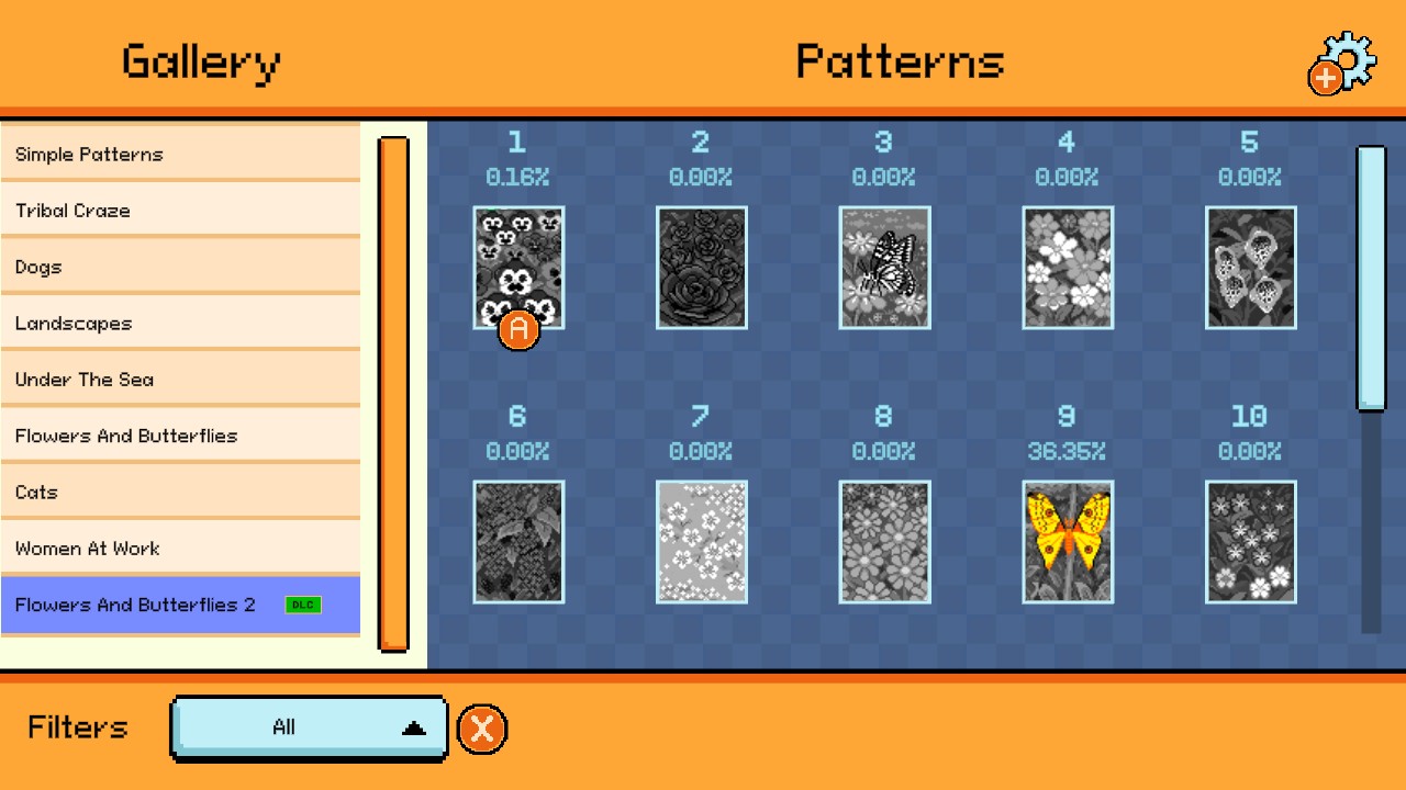 Pixel Cross Stitch Color by Number: Flowers and Butteflies 2 screenshot 4