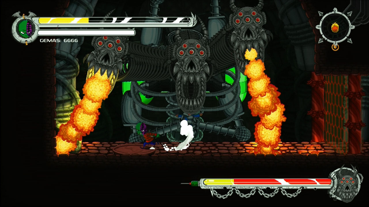 Nightmare Boy: The New Horizons of Reigns of Dreams, a Metroidvania journey with little rusty nightmares, the empire of knight final boss screenshot 6