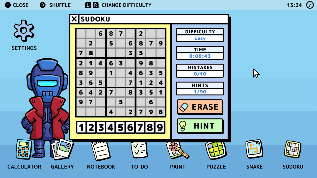 Sudoku screenshot 1