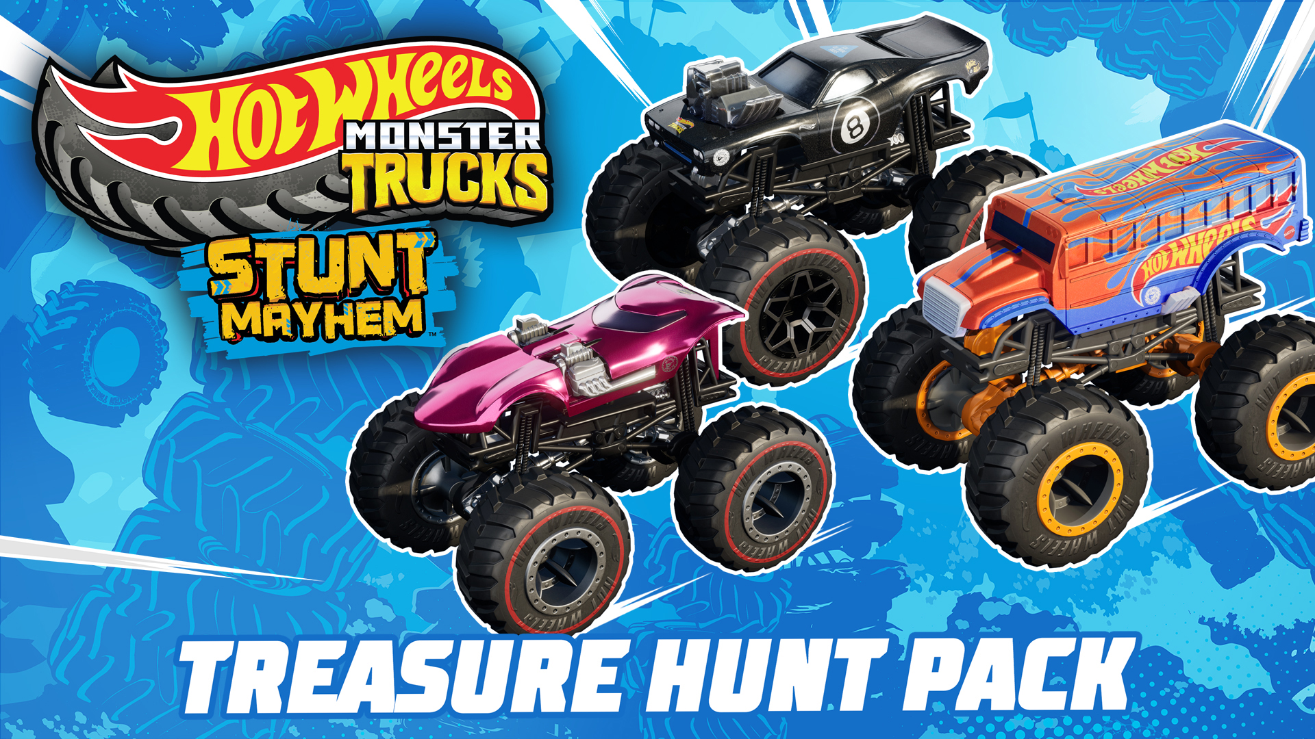 Hot Wheels Monster Trucks: Stunt Mayhem™ Treasure Hunt Pack