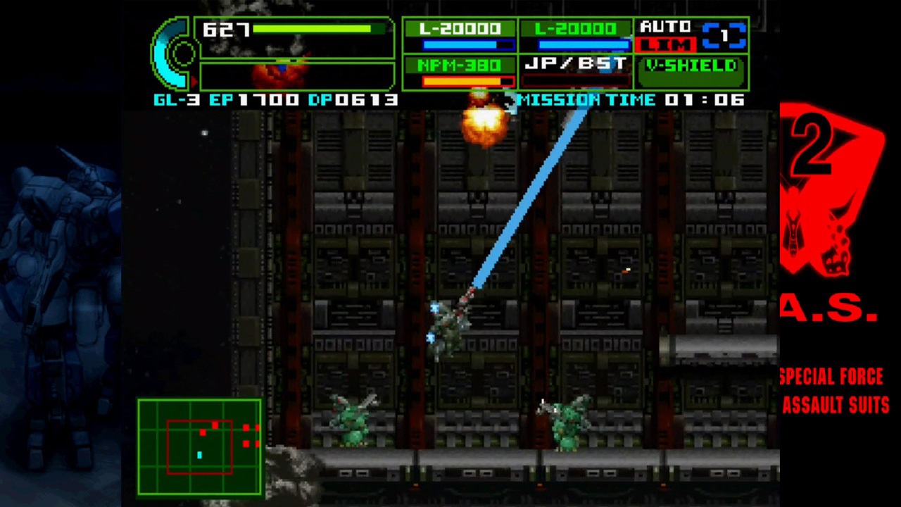 Assault Suit Leynos 2 Saturn Tribute screenshot 2