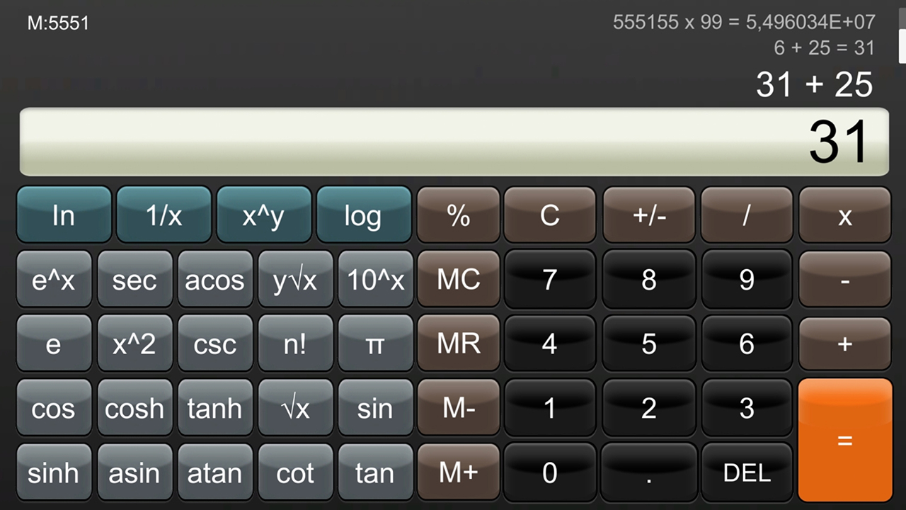 Calculator screenshot 1