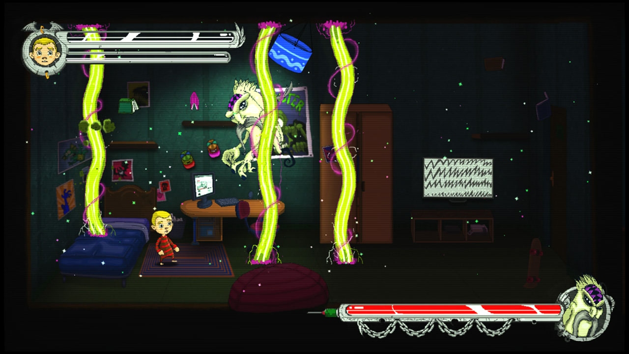 Nightmare Boy: The New Horizons of Reigns of Dreams, a Metroidvania journey with little rusty nightmares, the empire of knight final boss screenshot 2