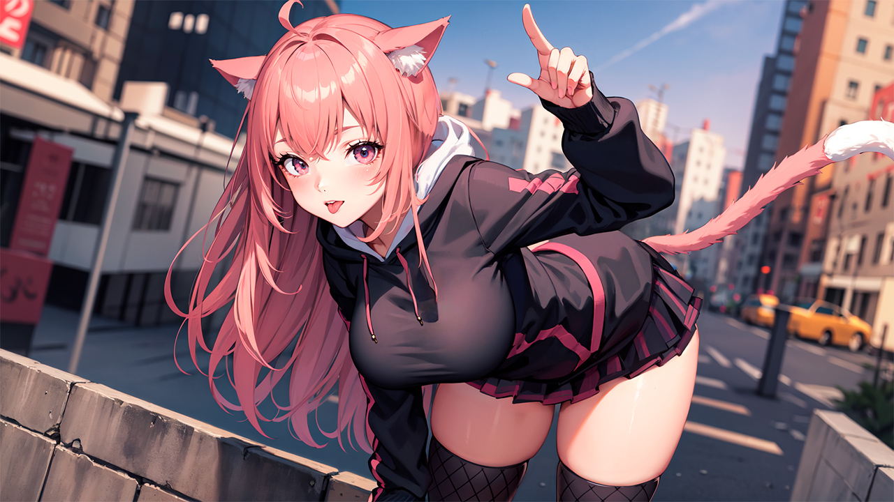 Neko Girls Puzzle screenshot 1