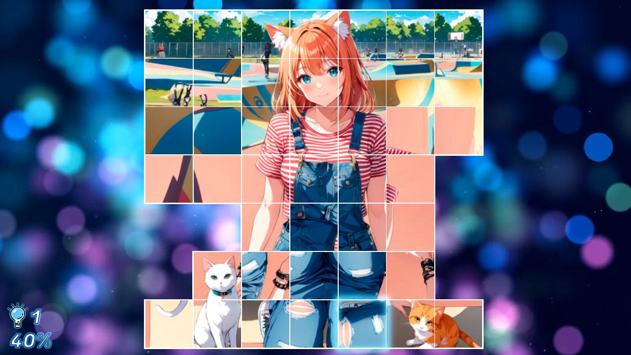 Puzzle World: Neko Girls screenshot 2