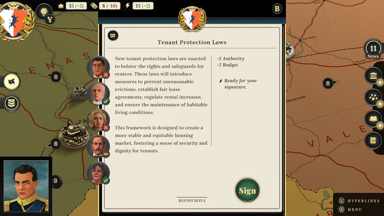 Suzerain: Kingdom of Rizia screenshot 3