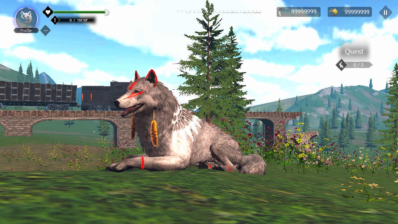 Wolf Simulator: RPG Survival Animal Battle screenshot 1