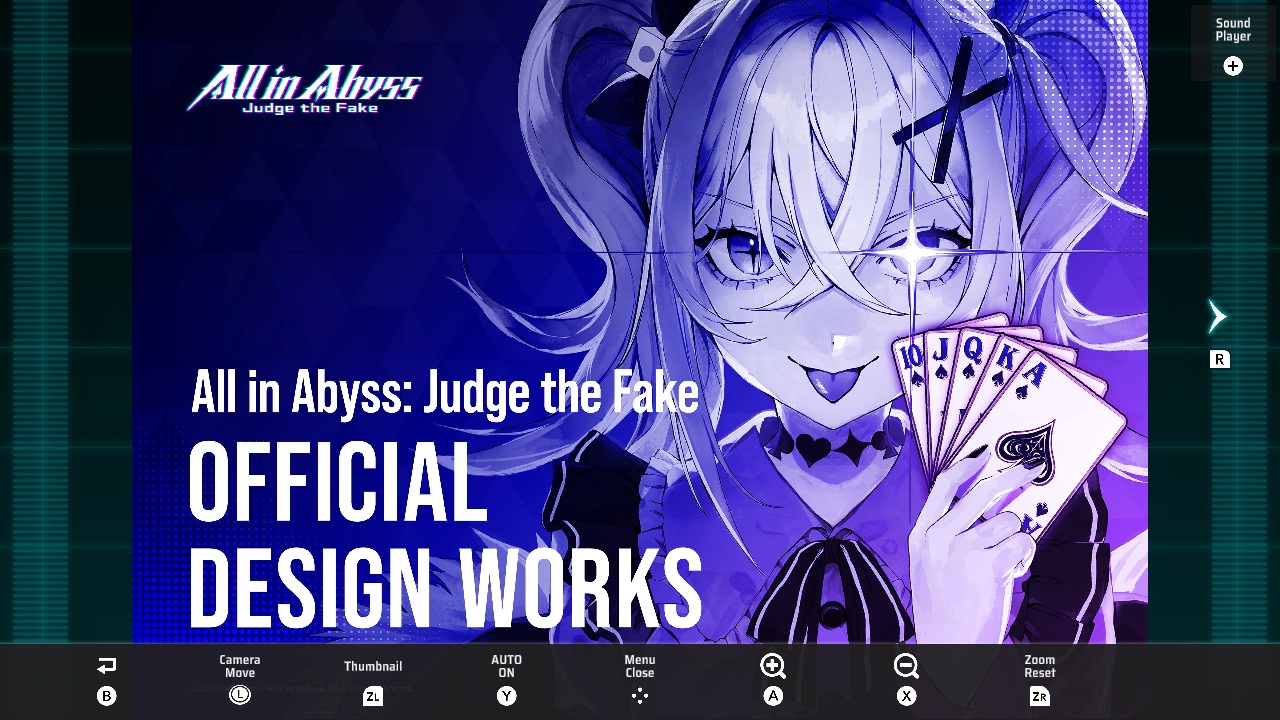 All in Abyss: Judge the Fake OFFICIAL DESIGNWORKS & MUSIC PLAYER screenshot 1