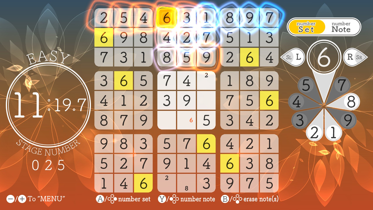 Sudoku Relax 3 Autumn Leaves screenshot 3