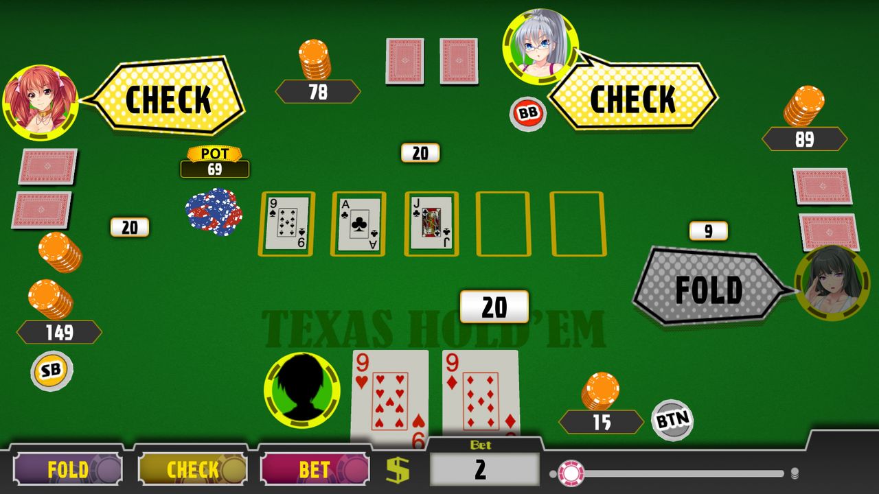 Poker Pretty Girls Battle: Texas Hold'em screenshot 1