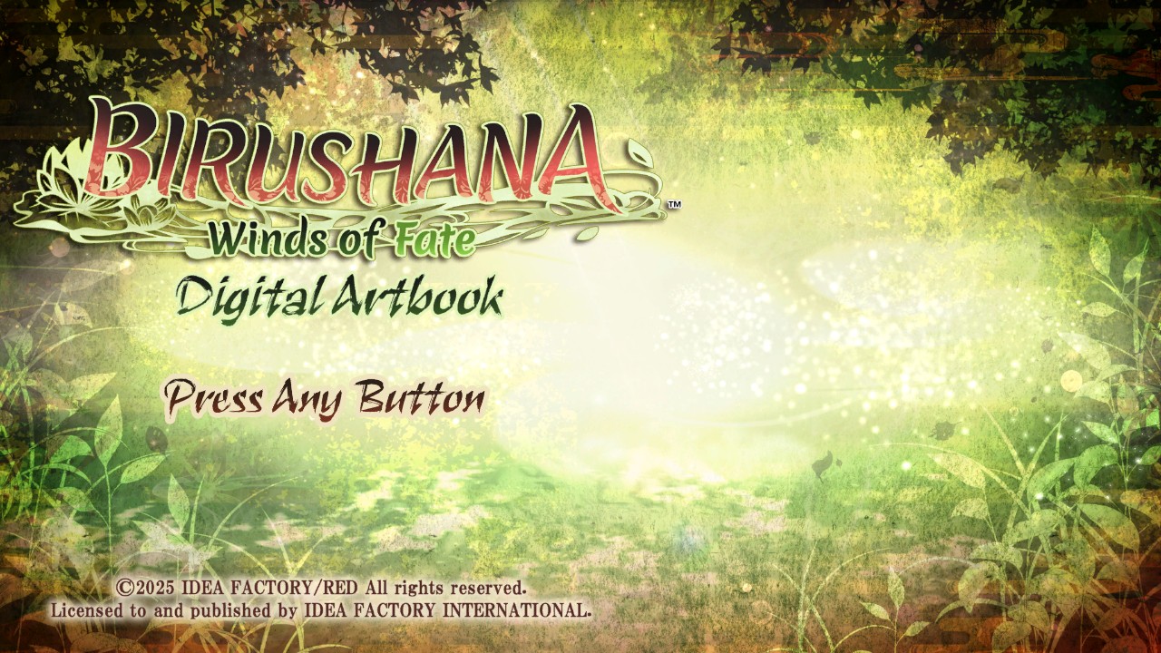 Birushana: Winds of Fate Digital Art Book screenshot 1