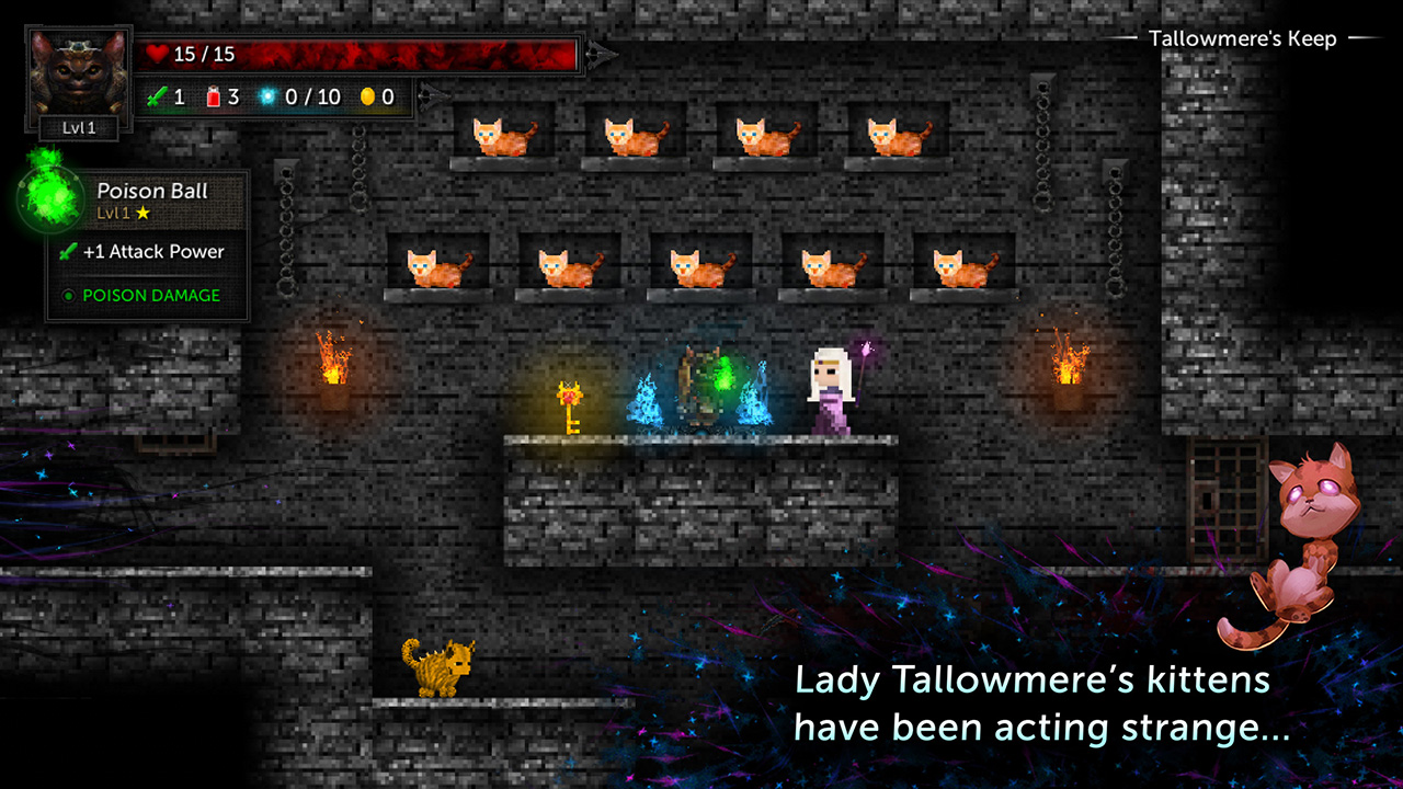 Tallowmere 2: Curse of the Kittens screenshot 1