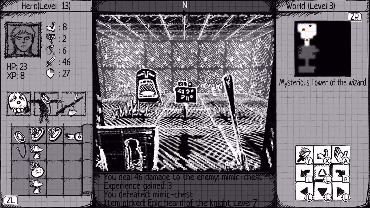 Drawngeon: Dungeons of Ink and Paper screenshot 2